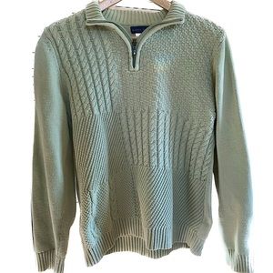 Seafoam Green Cable Knit Sweater